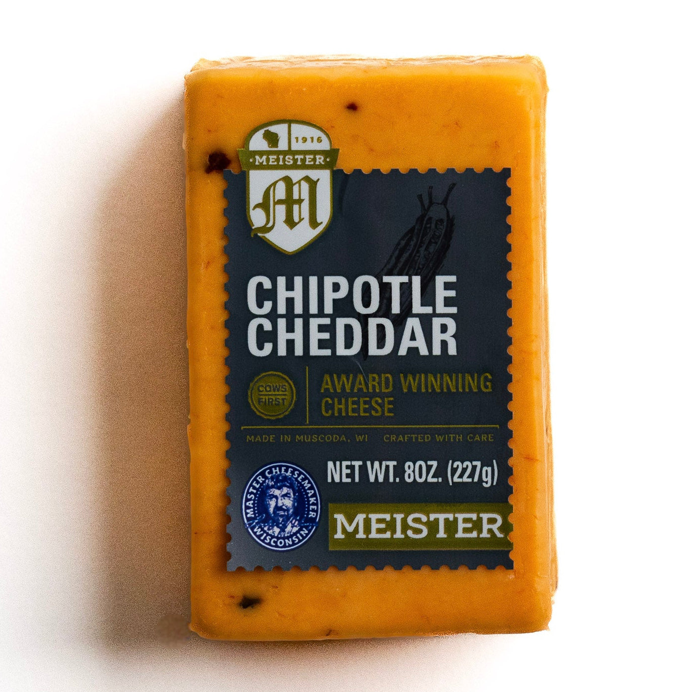 Block of Meister Chipotle Cheddar cheese