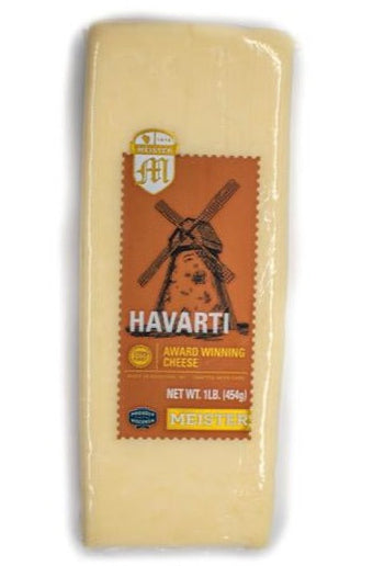 Block of Meister Havarti cheese