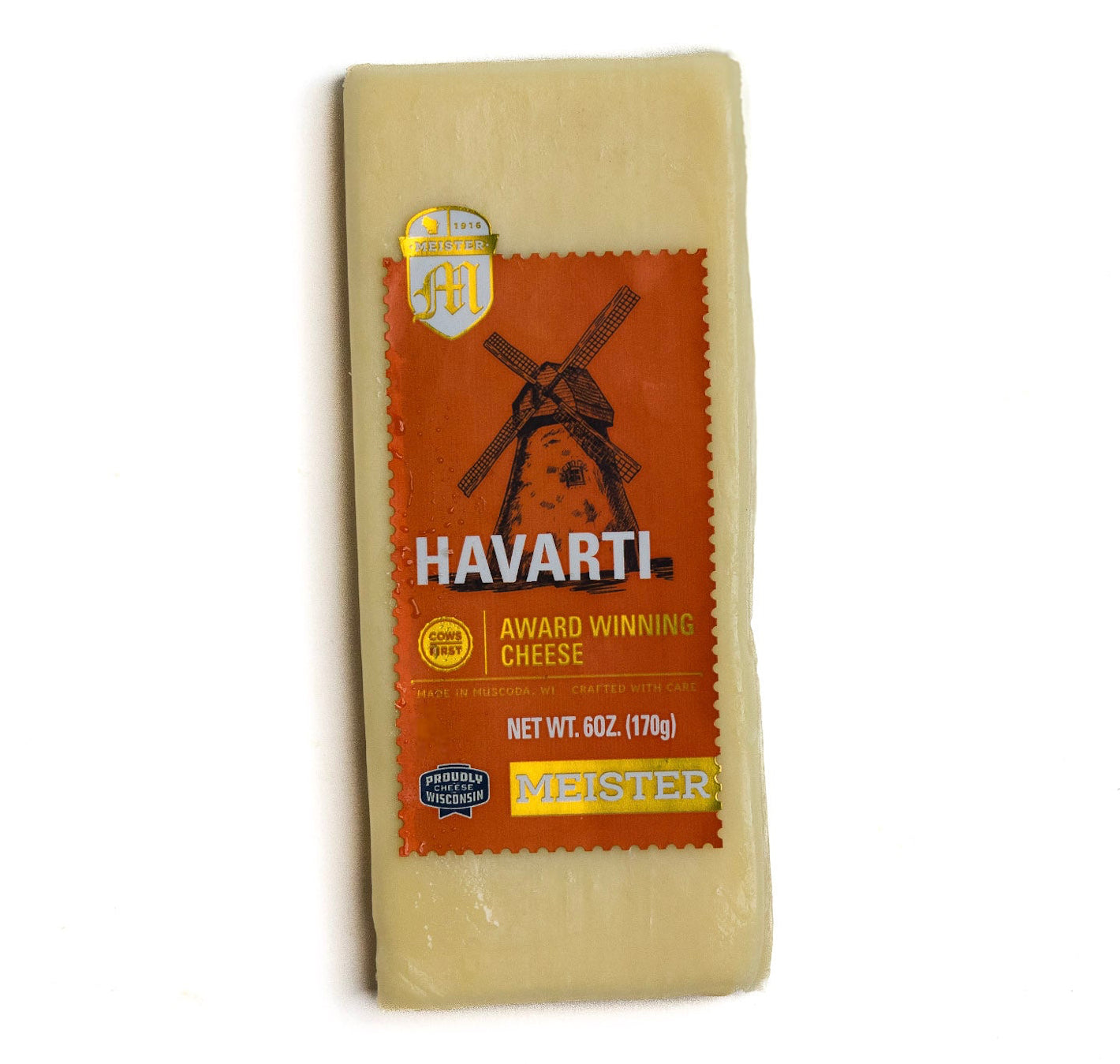 Block of Meister Havarti cheese 