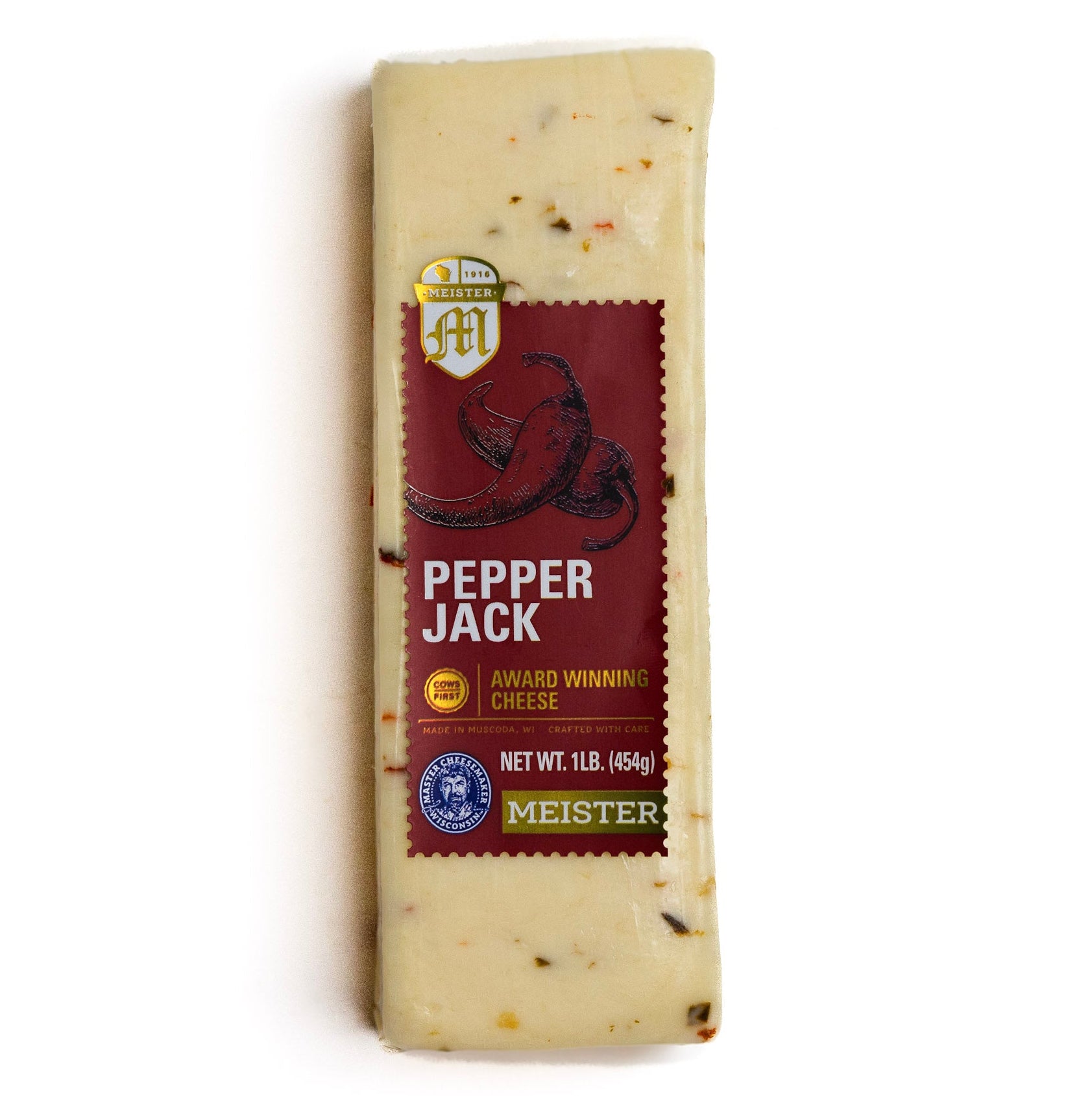 Packaged Meister pepper jack cheese