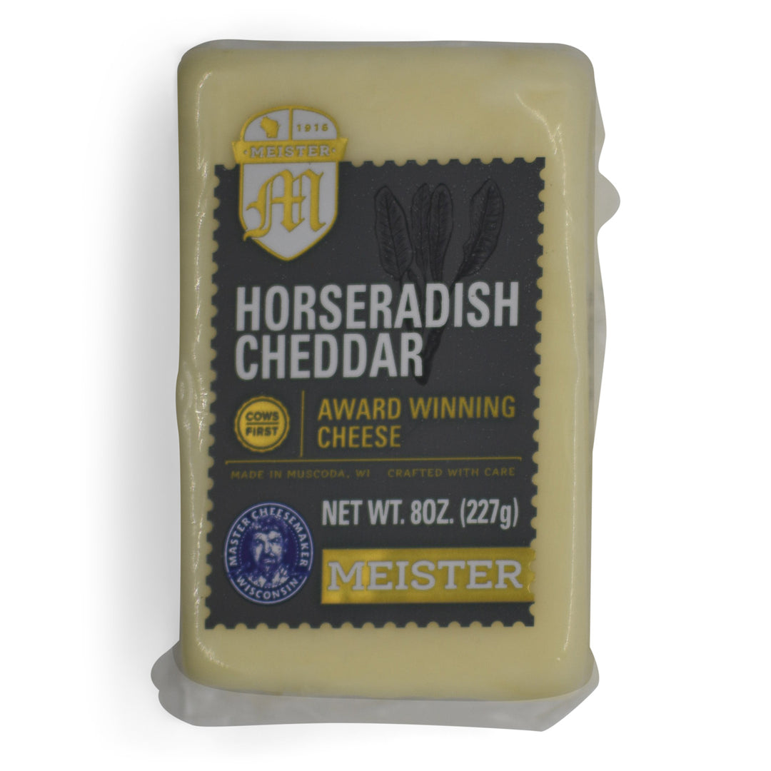 Horseradish Cheddar 8oz Block Meister Cheese